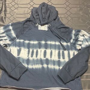 1. State Navy and White Tie-Dye Hoodie
